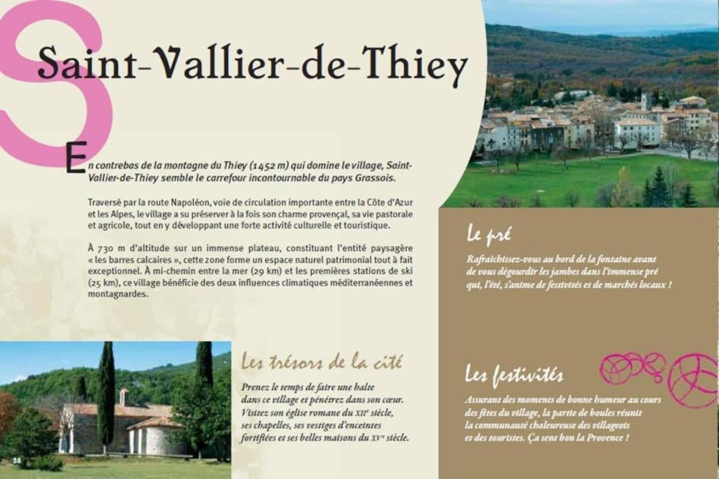 La Casetta Du Village, Calme Et Exterieur Saint-Vallier-de-Thiey Buitenkant foto